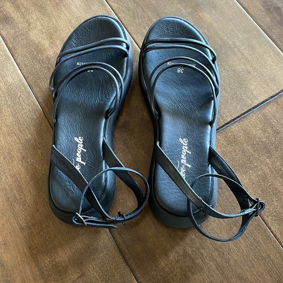 Free people Vivienne Strappy Sandals Black EU 38 US 8 - Picture 7 of 8